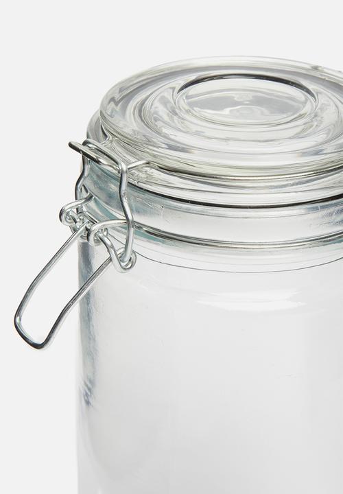 Excellent Houseware - 1000ml storage jar - clear