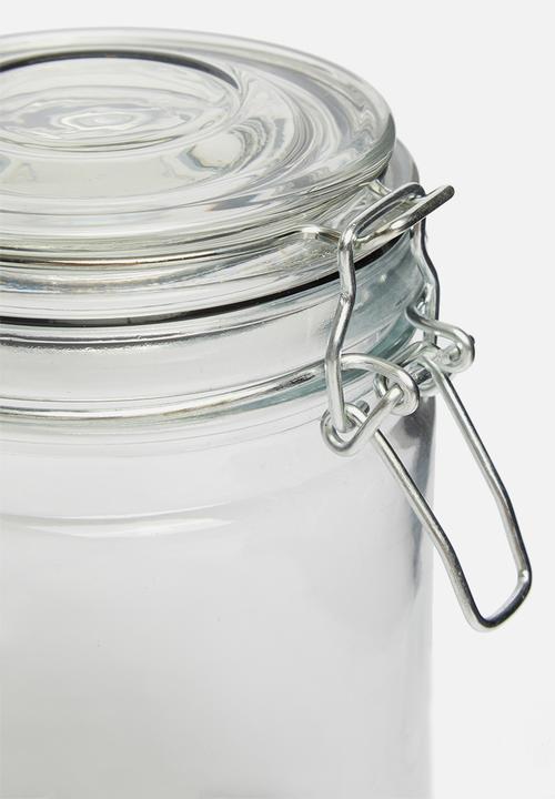 Excellent Houseware - 750ml storage jar - clear