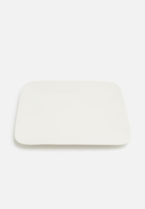 Excellent Houseware - Essence dinner plate set of 4 - white