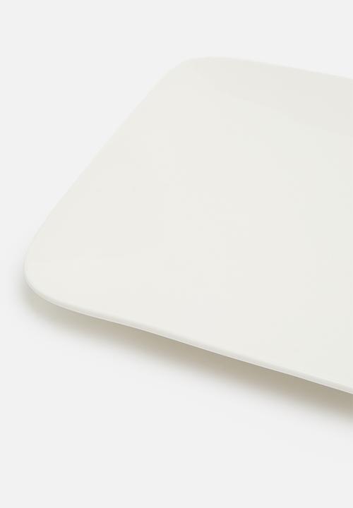 Excellent Houseware - Essence dinner plate set of 4 - white