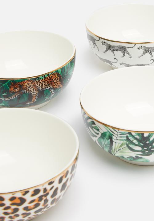 Excellent Houseware - Animal bowl set of 4 - multi