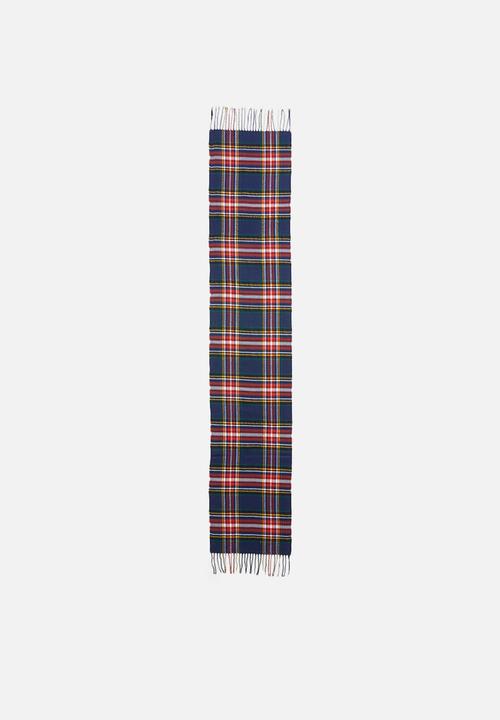 edit - Plaid print scarf - multi