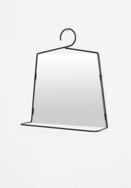 H&S - Square bathroom mirror - black