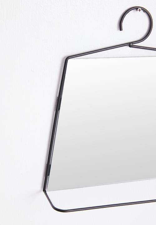 H&S - Square bathroom mirror - black