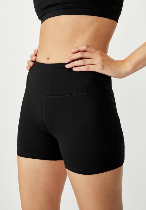 Cotton On - Highwaisted shortie short - black