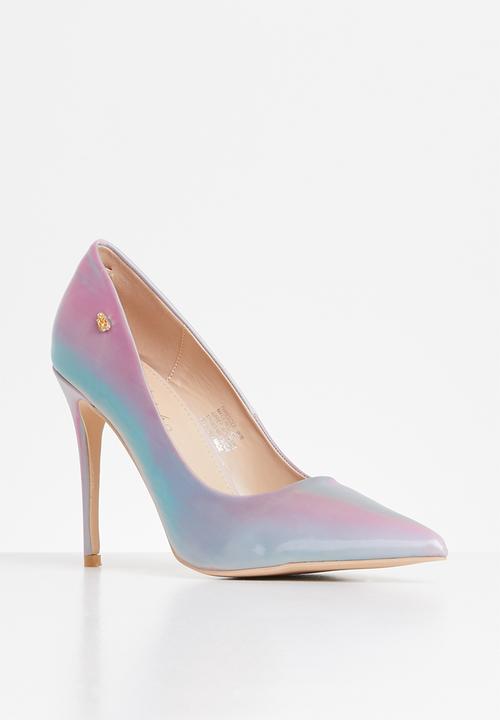 Miss Black - Threedee court - pink & blue 