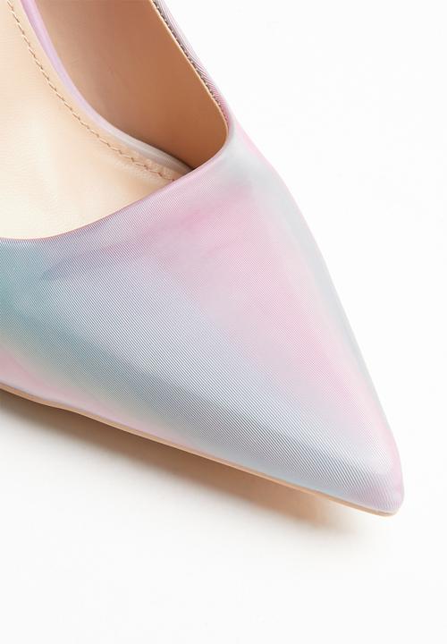Miss Black - Threedee court - pink & blue 