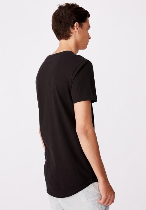 Factorie - Cities curved graphic T-shirt - black