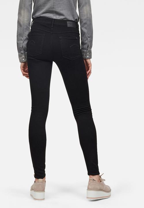 G-STAR - 3301 High Skinny Superstretch Jeans Wmn - Pitch Black