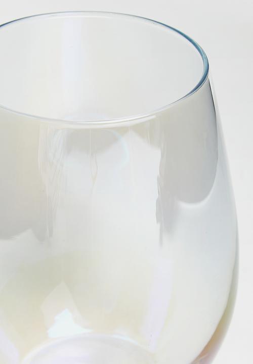 Excellent Houseware - Iridescent water glass set of 2 - clear