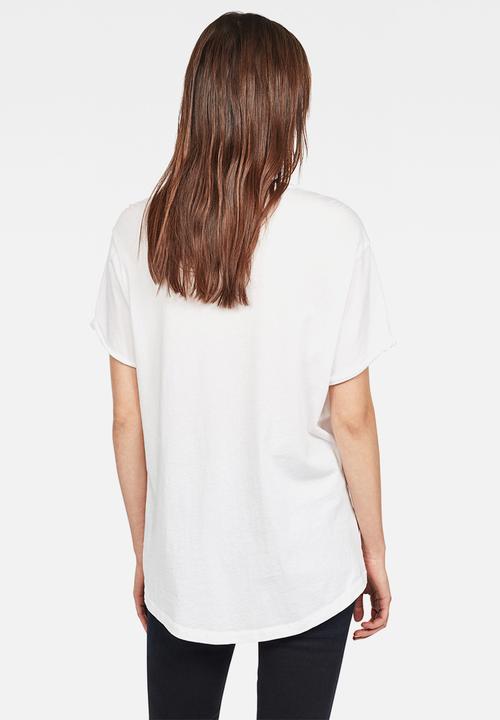 G-STAR - Lash fem loose short sleeve tee - white