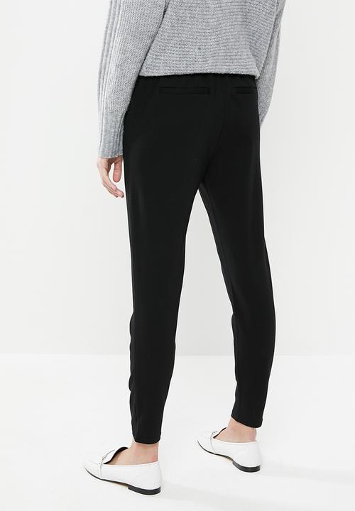 Vero Moda - Eva mr loose string pants - black