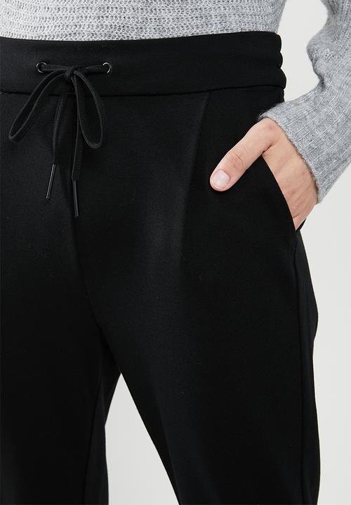 Vero Moda - Eva mr loose string pants - black