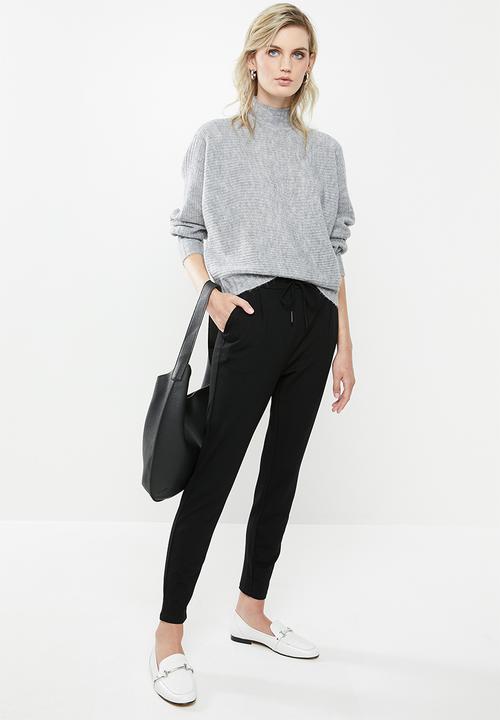 Vero Moda - Eva mr loose string pants - black