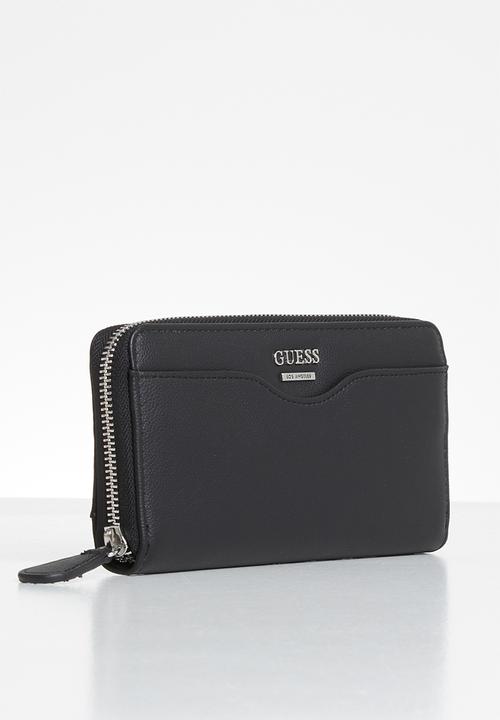 GUESS - Modesto medium zip purse - black