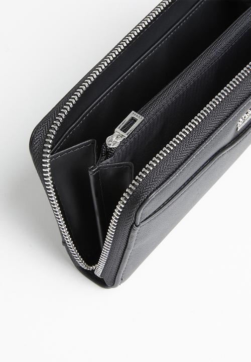 GUESS - Modesto medium zip purse - black