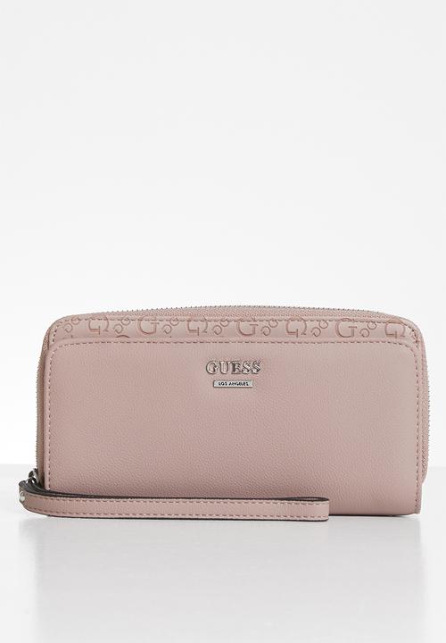 GUESS - Churchill multi zip purse - mauve