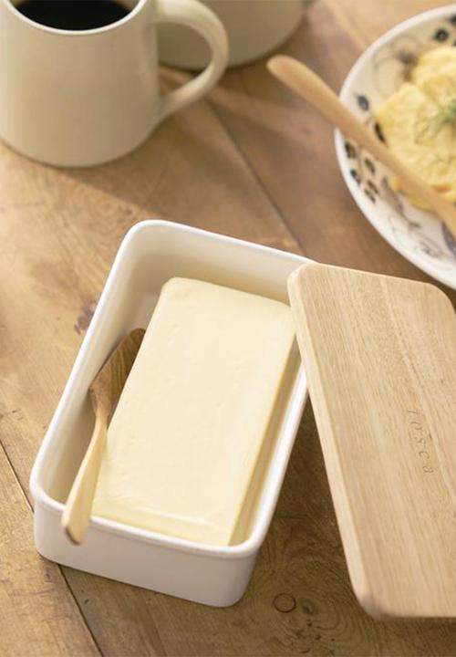Yamazaki - Tosca butter dish - white