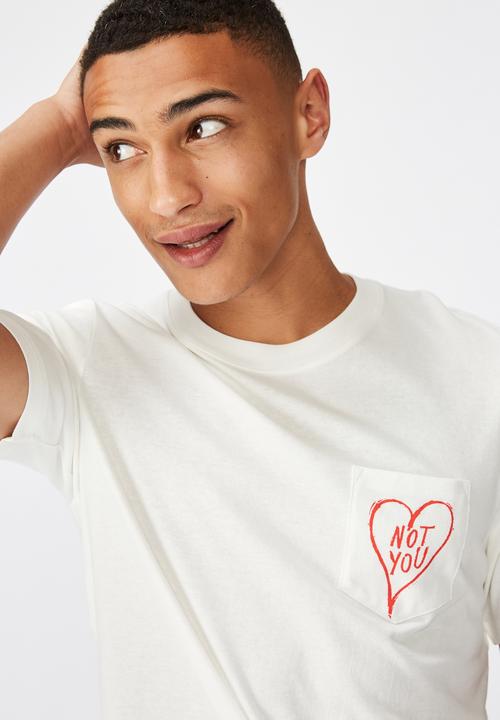 Cotton On - Note you art  T-bar T-shirt - white