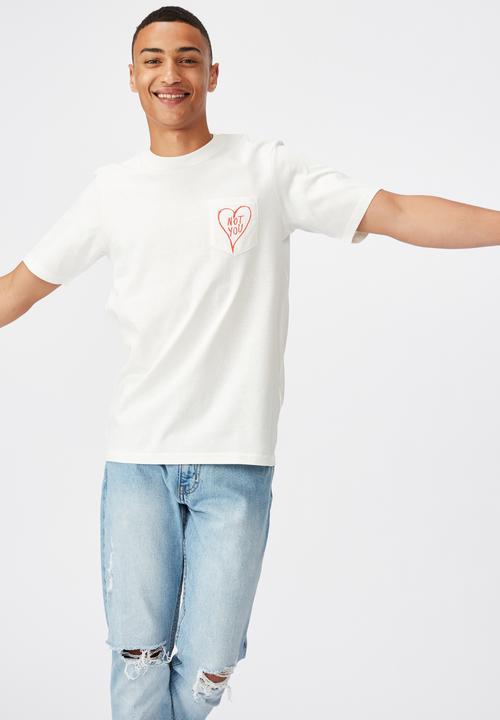 Cotton On - Note you art  T-bar T-shirt - white