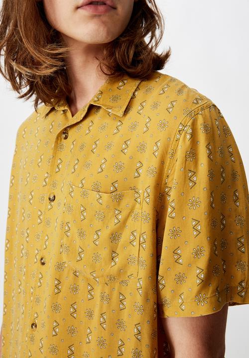 Factorie - Resort shirt - yellow 
