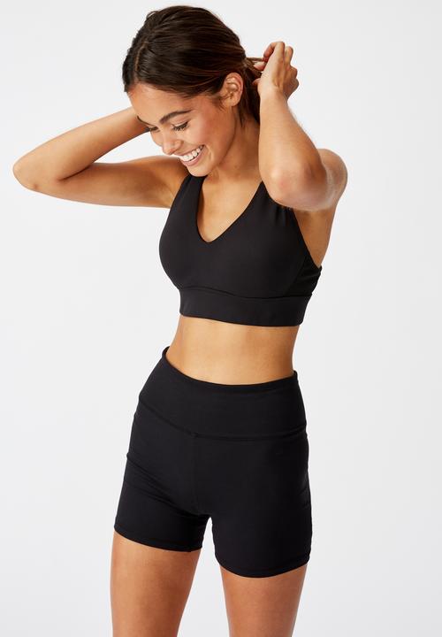Cotton On - Workout training crop - black