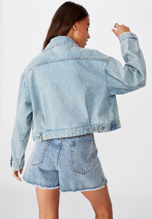 Factorie - Patch pocket denim jacket - blue