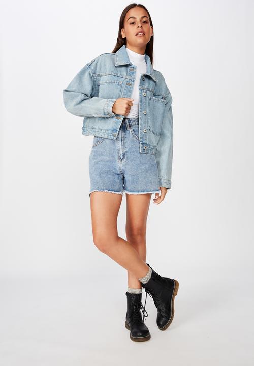 Factorie - Patch pocket denim jacket - blue