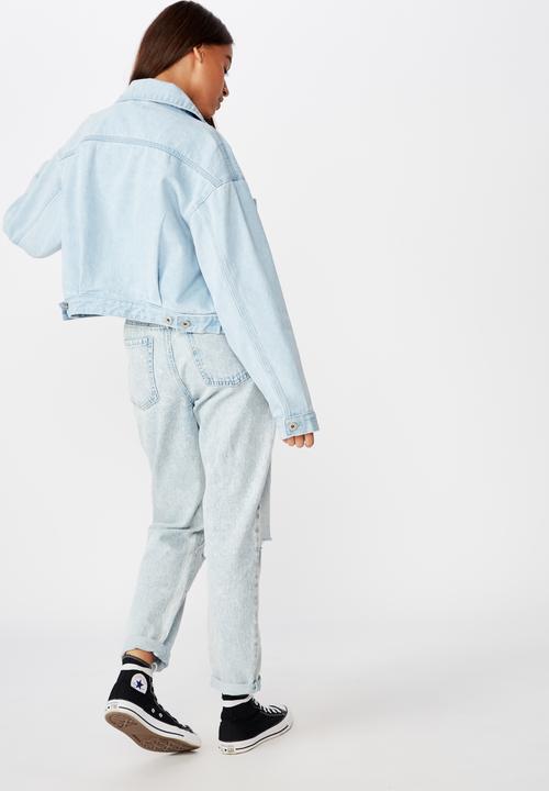 Factorie - Patch pocket denim jacket - blue