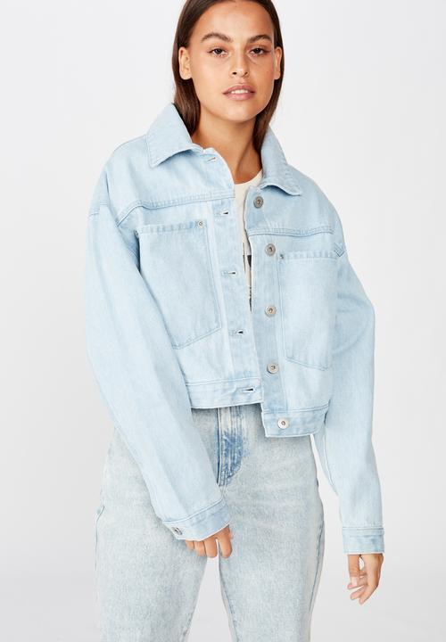 Factorie - Patch pocket denim jacket - blue