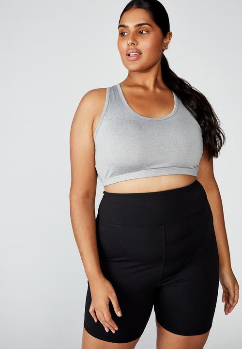 Cotton On - Curve workout cutout crop - grey