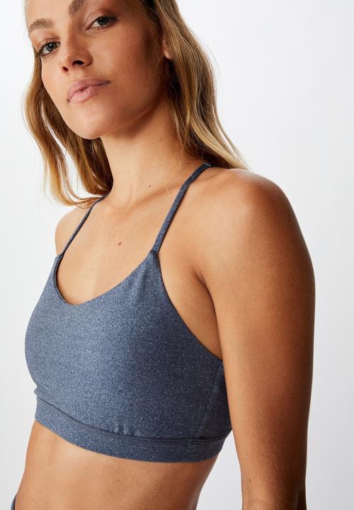 Cotton On - So soft racer crop - navy marle