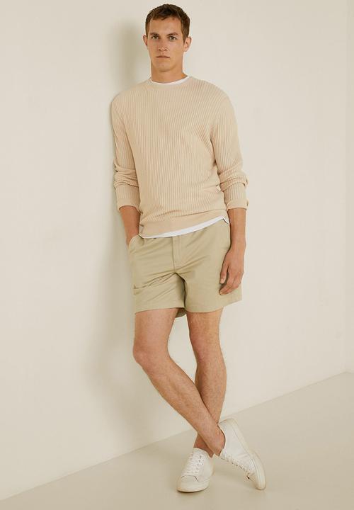 MANGO - Rafa bermuda shorts - stone