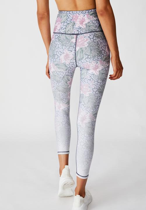 Cotton On - Reversible 7/8 tight hawaiian leopard ombre - storm blue