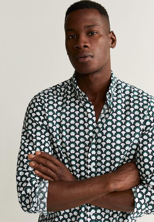 MANGO - Impala shirt - black & white