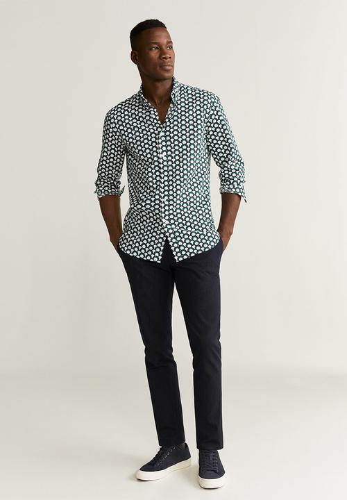 MANGO - Impala shirt - black & white