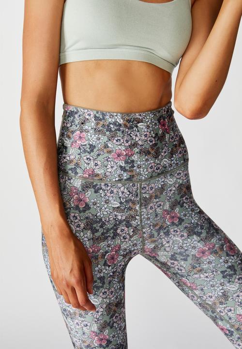Cotton On - Reversible 7/8 tight botanical ditsy - multi 