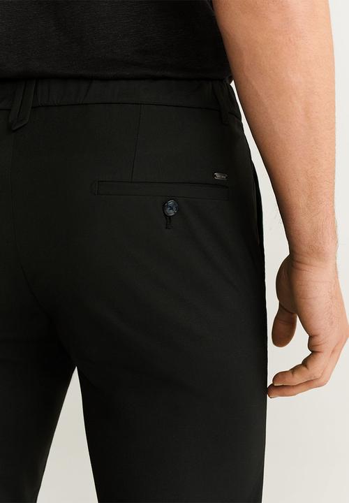 MANGO - Bologna trousers - black