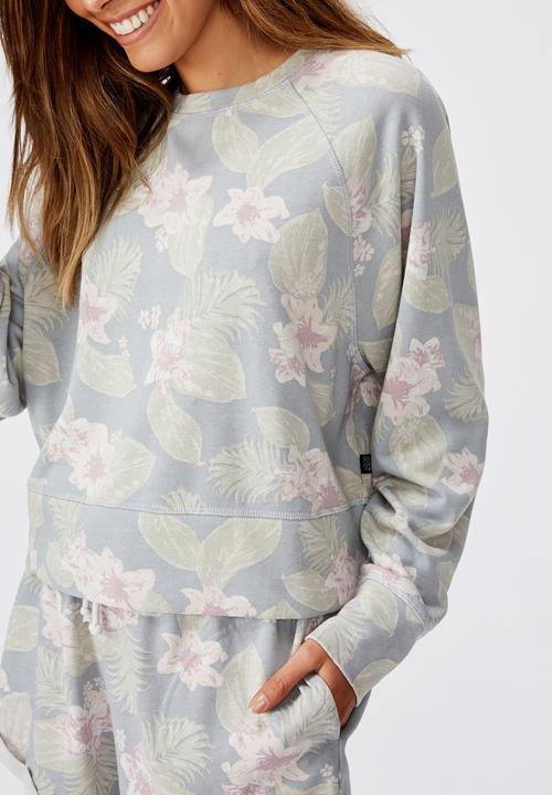 Cotton On - Raglan sleeve crew fleece - multi 