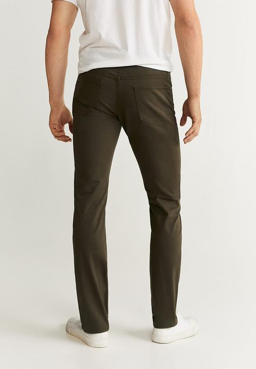 MANGO - Pisa trouser - green