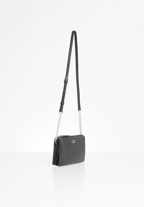 GUESS - Campos mini zip clutch - black