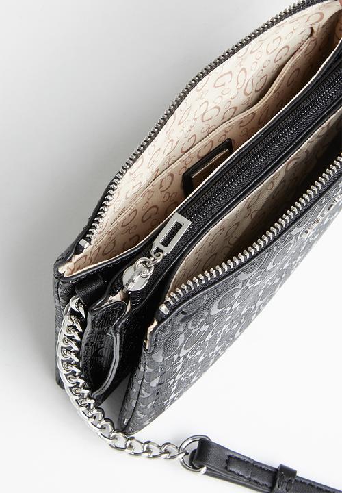 GUESS - Campos mini zip clutch - black
