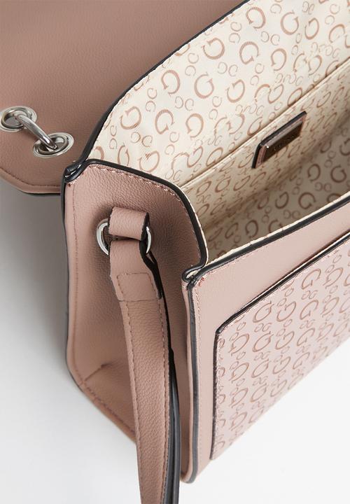 GUESS - Churchill top handle flap - pink