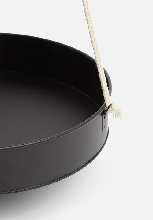 H&S - Sienna hanging planter - black