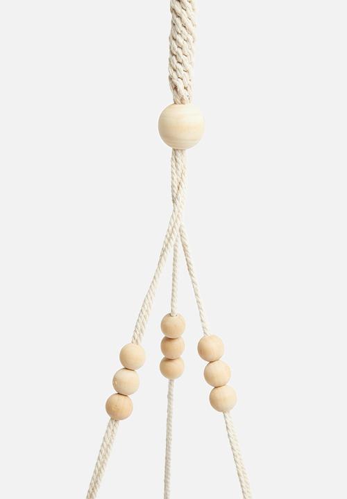 H&S - Sienna hanging planter - black