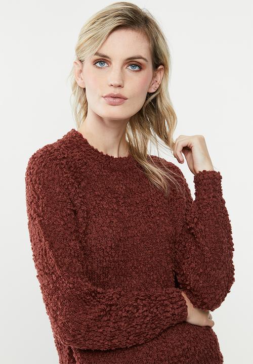 Vero Moda - Agnes o-neck blouse - brown