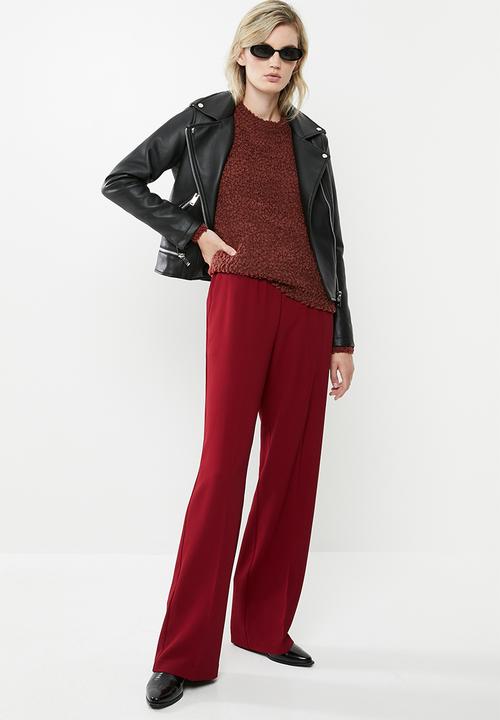 Vero Moda - Agnes o-neck blouse - brown