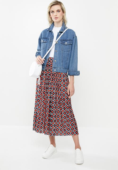 Jacqueline de Yong - Harper midi skirt - multi