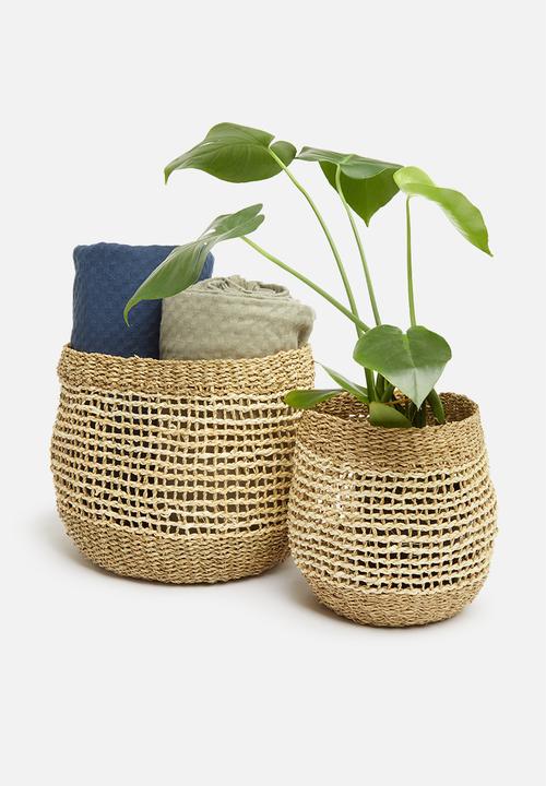 H&S - Layla basket set - natural