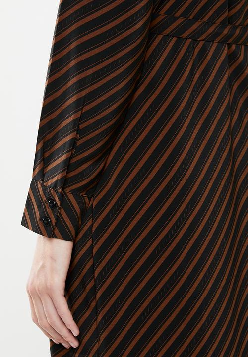 Vero Moda - Jane shirt dress - black & brown 